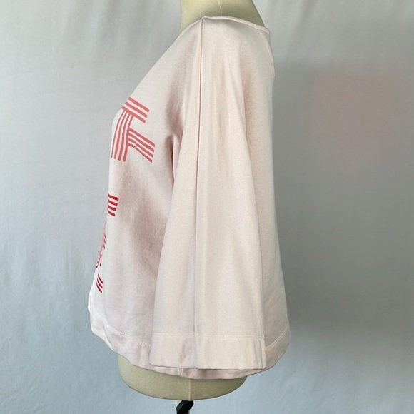 Maeve Anthropologie Light Pink "Fantastique" Oversized Tee - Size XS - Picture 7 of 14